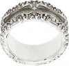 Emanuele Bicocchi Silver Arabesque Double Band Ring In Silver