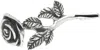 Emanuele Bicocchi Silver Blooming Rose Stud Single Earring In Silver