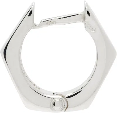 Emanuele Bicocchi Bolt Single Earring In White