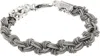 Emanuele Bicocchi Braided Knot Large Bracelet In Silver