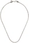 Emanuele Bicocchi Silver Byzantine Chain Necklace In Silver