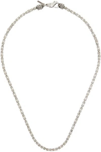 Emanuele Bicocchi Silver Byzantine Chain Necklace