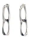 Emanuele Bicocchi Silver Chain Link Earrings In Metallic