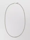 EMANUELE BICOCCHI SILVER CHAIN LINK NECKLACE WITH METALLIC SHEEN
