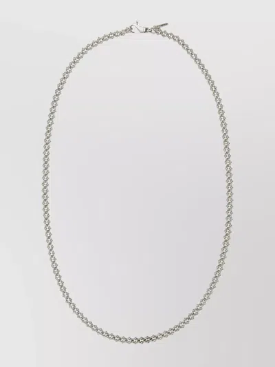 Emanuele Bicocchi Small Edge Chain-link Necklace In Silver