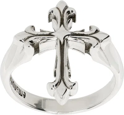 Emanuele Bicocchi Silver Fleury Cross Ring