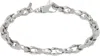 Emanuele Bicocchi Silver Hammered Chain Bracelet In Silver