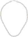 Emanuele Bicocchi Silver Ice Round Braid Necklace In Silver