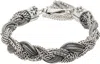 Emanuele Bicocchi Silver Large Mixed Braided Bracelet In Silver