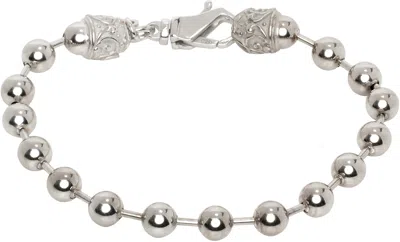 Emanuele Bicocchi Polished Beads Bracelet In White