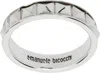 Emanuele Bicocchi Silver Pyramid Ring In Silver