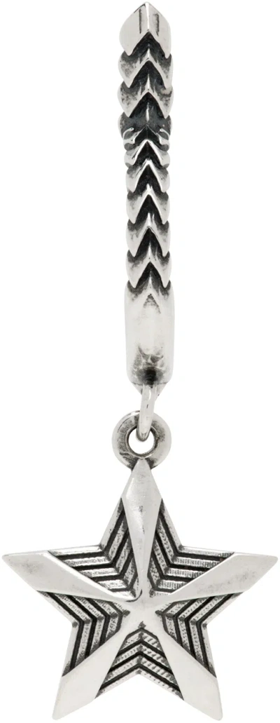 Emanuele Bicocchi Silver Star Single Earring