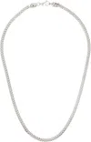 Emanuele Bicocchi Silver Thin Edge Chain Necklace In Silver