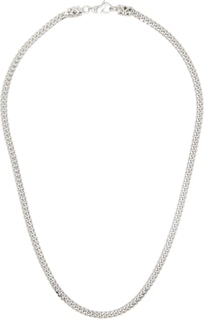 Emanuele Bicocchi Silver Thin Edge Chain Necklace