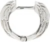 Emanuele Bicocchi Silver Wings Hoop Earrings In Silver