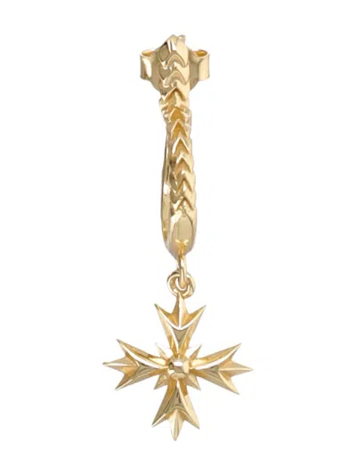 Emanuele Bicocchi Single Earring Crest In Gold