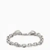 Emanuele Bicocchi Silver 925 Skull Chain Bracelet In Metallic