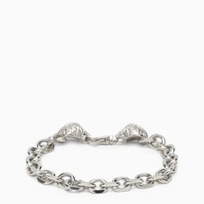 Emanuele Bicocchi Skull Chain Bracelet In Metal