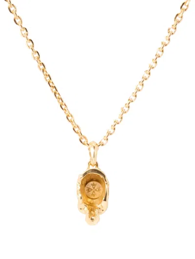Emanuele Bicocchi Skull Necklace In Metallic