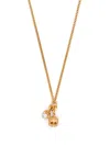 Emanuele Bicocchi Skull Pendant Necklace In Gold