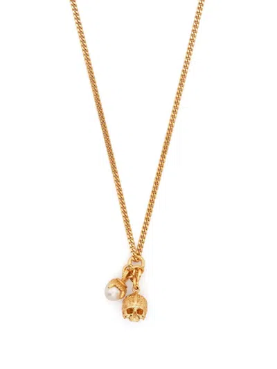 Emanuele Bicocchi Skull Pendant Necklace In Gold