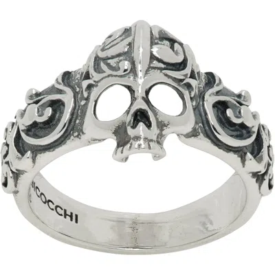 Emanuele Bicocchi Skull Ring In Silver