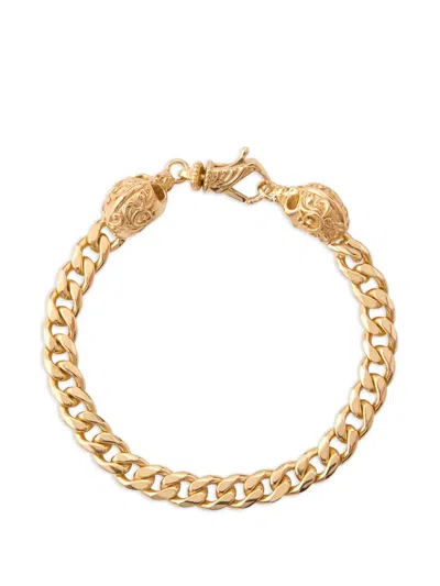 Emanuele Bicocchi Skull-detail Chain Bracelet In Gold