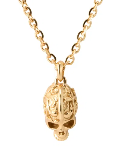 Emanuele Bicocchi Skull-pendant Necklace In Gold