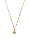 Emanuele Bicocchi Small Arabesque Dice Pendant Necklace In Gold