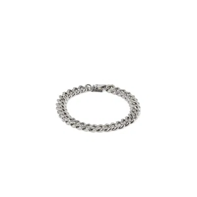 Emanuele Bicocchi Small Crystal Chain Bracelet In Silver