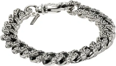 Emanuele Bicocchi Small Flourish Chain Bracelet In Silver