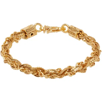 Emanuele Bicocchi Small Round Braid Bracelet In Gold