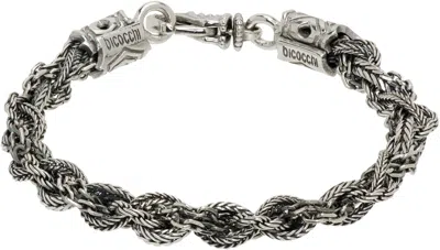 Emanuele Bicocchi Small Round Braid Bracelet In Silver