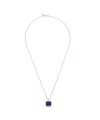 Emanuele Bicocchi Square Lapis Amulet Necklace In White