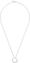 Emanuele Bicocchi Ssense Exclusive Silver Flame Ring Necklace In Silver