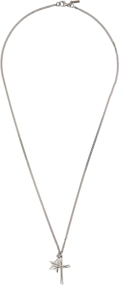 Emanuele Bicocchi Star & Cross Necklace In Metallic