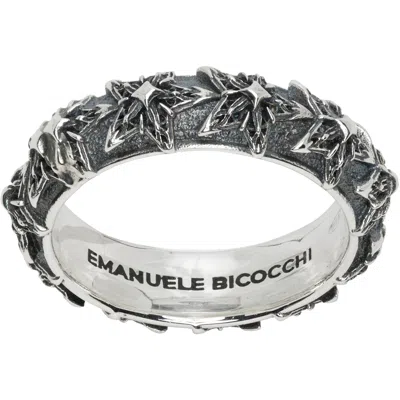 Emanuele Bicocchi Stella Band Ring In Silver