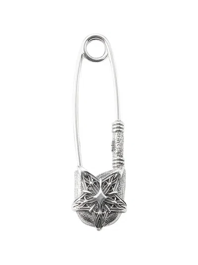 Emanuele Bicocchi Stella Brooch In White