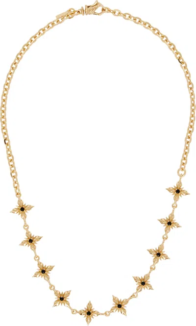 Emanuele Bicocchi Stella Ventis Crystal Necklace In Gold