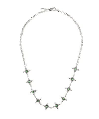 Emanuele Bicocchi Stella Ventis Crystal Necklace In Metallic