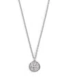 Emanuele Bicocchi Sterling Silver Coin Pendant Necklace In Silver
