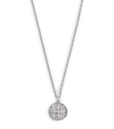 Emanuele Bicocchi Sterling Silver Coin Pendant Necklace