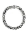 Emanuele Bicocchi Sterling Silver Flourishing Chain Bracelet In Silver
