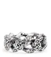 Emanuele Bicocchi Sterling Silver Flourishing Chain Ring In Silver
