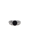 Emanuele Bicocchi Stone Leaves Ring In Silver