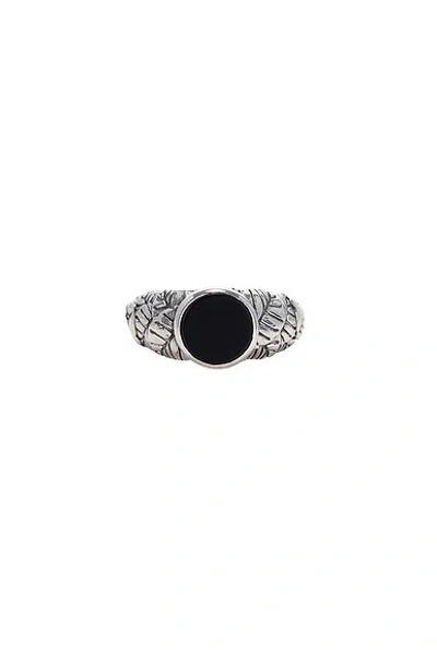 Emanuele Bicocchi Stone Leaves Ring In Silver