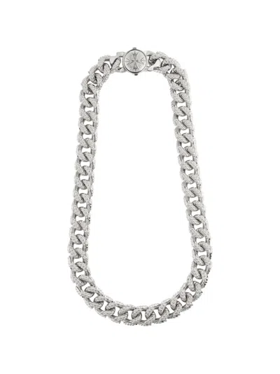 Emanuele Bicocchi Studded Curb-chain Necklace In Metallic