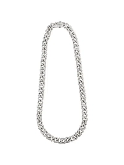 Emanuele Bicocchi Studded Curb-chain Necklace In Metallic