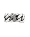 Emanuele Bicocchi Thick Chain Ring In White
