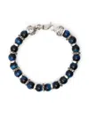 Emanuele Bicocchi Armband Mit Tigerauge-perlen In Silver